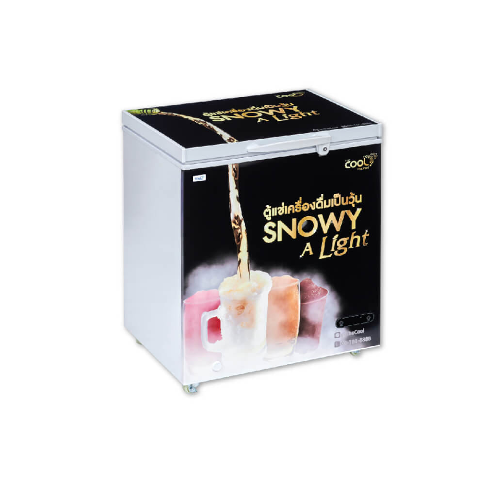 ตู้แช่แข็ง THE COOL รุ่น SNOWY ALIGHT150 ความจุ 50 ขวด 5.4 คิว สีดำ/ขาว_0